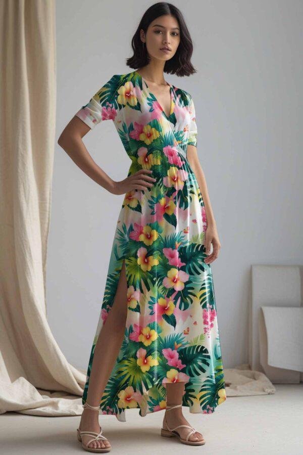 Vibrant Tropical Summer Flora Fusion - Image 2