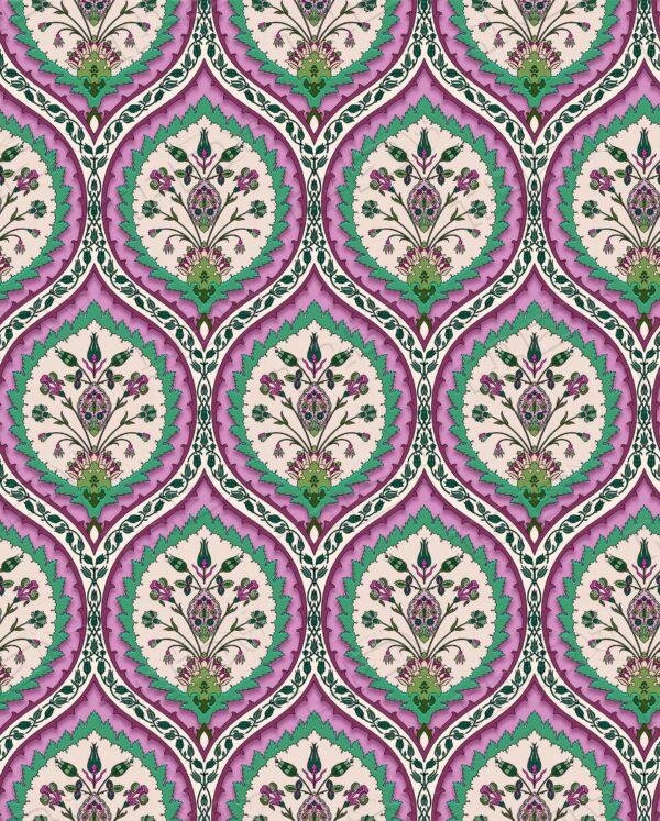 Detailed Floral Damask Pattern